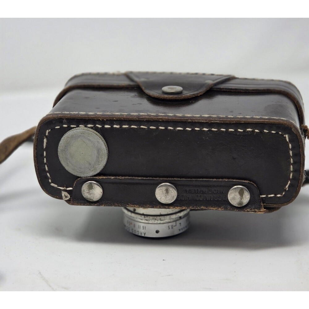 Argus C3 "The Brick" 35mm Rangefinder Camera Coated Cintar Lens Case Manual - Picture 15 of 16